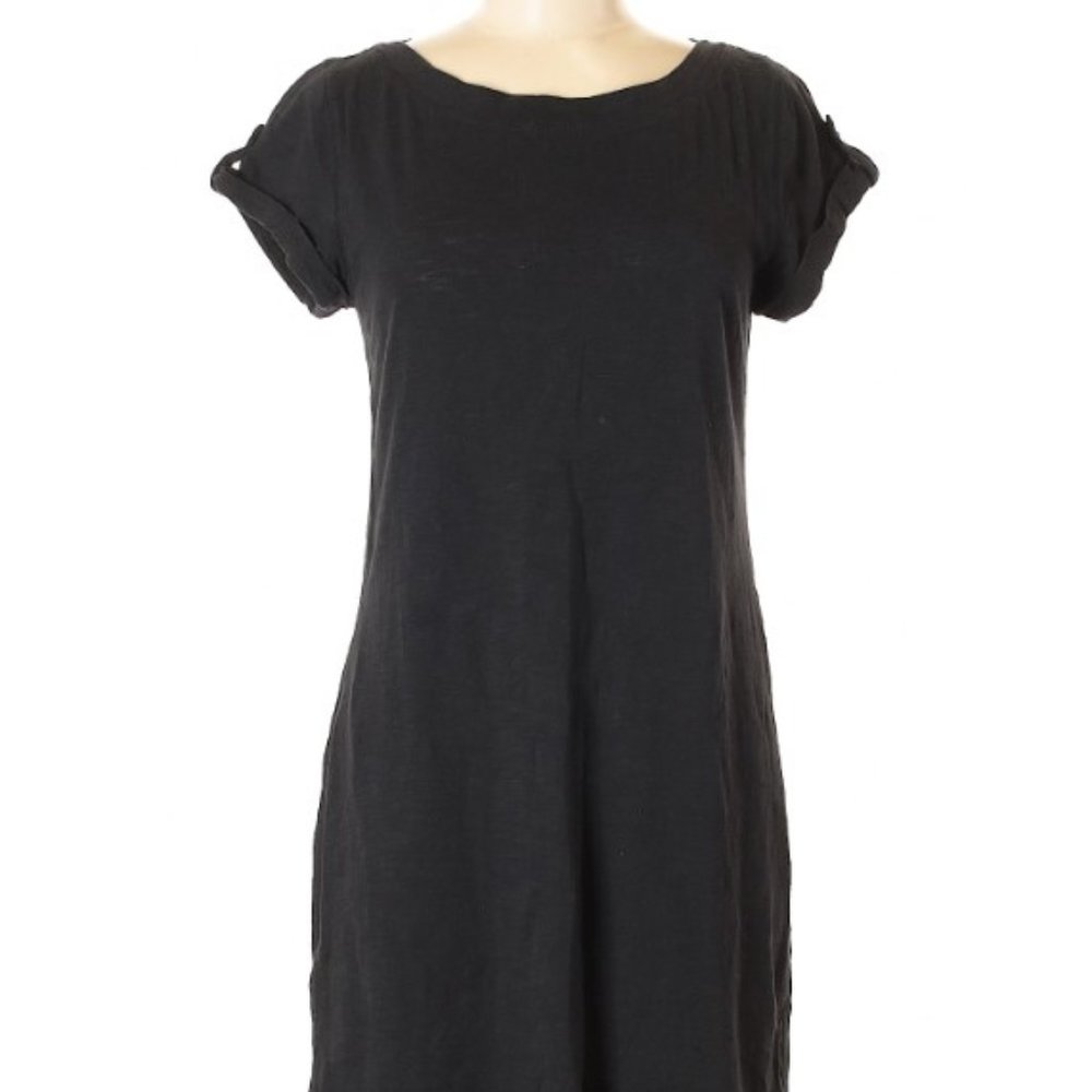 Banana Republic Factory Black T-Shirt Dress